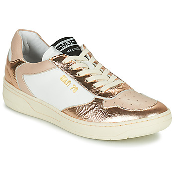 Shoes Women Low top trainers Meline IG-142 White / Pink / Gold