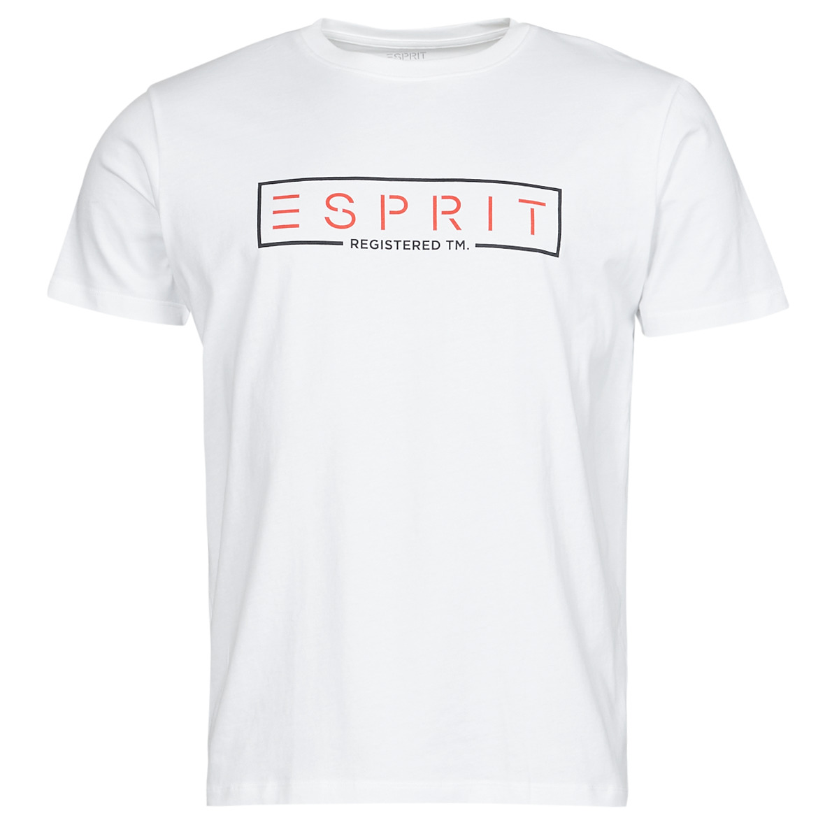 Clothing Men short-sleeved t-shirts Esprit BCI N cn aw ss White