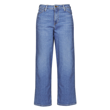 material Women straight jeans Lee WIDE LEG LONG Blue