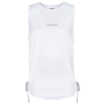 material Women Tops / Sleeveless T-shirts Desigual TS_TULUM White