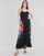 Clothing Women Long Dresses Desigual VEST_POMELO Black / Multicolour