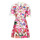 Clothing Women Short Dresses Desigual VEST_BURDEOS Multicolour