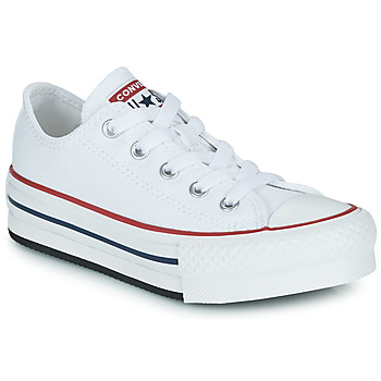 Shoes Girl Low top trainers Converse Chuck Taylor All Star EVA Lift Foundation Ox White