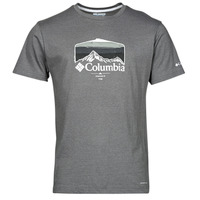 Clothing Men short-sleeved t-shirts Columbia Thistletown Hills  Graphic Short Sleeve City / Grey / Hikers / Graphic
