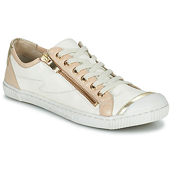 Shoes Women Low top trainers Pataugas BAHIA White / Beige / Gold