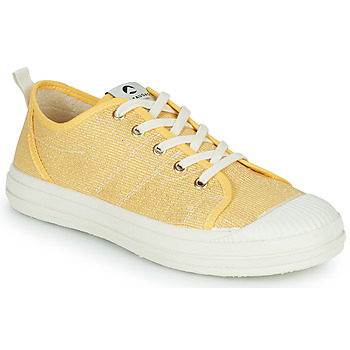 Shoes Women Low top trainers Pataugas ETCHE Ocre tan / Gold