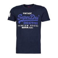 material Men short-sleeved t-shirts Superdry VL TEE Midnight / Blue
