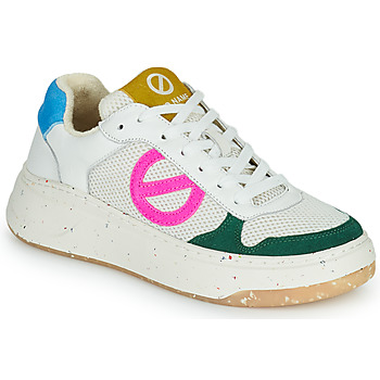 Shoes Women Low top trainers No Name BRIDGET SNEAKER White / Pink / Green