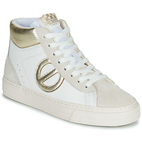 Shoes Women High top trainers No Name STRIKE MID CUT White / Gold