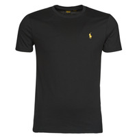 material Men short-sleeved t-shirts Polo Ralph Lauren K211SC08Z Black / Player / Gold
