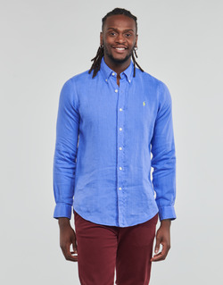 material Men long-sleeved shirts Polo Ralph Lauren Z221SC19 Blue / Harbour / Island / Blue