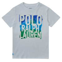 Clothing Boy short-sleeved t-shirts Polo Ralph Lauren GOMMA White