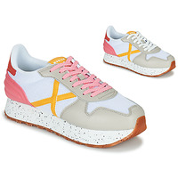 Shoes Women Low top trainers Munich MASSANA SKY White / Pink / Yellow