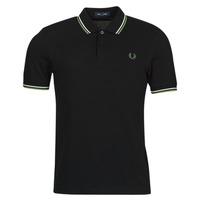 material Men short-sleeved polo shirts Fred Perry TWIN TIPPED FRED PERRY SHIRT Black / Green