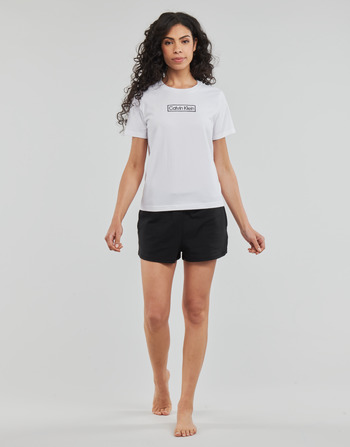 Calvin Klein Jeans PYJAMA SET SHORT Black / White