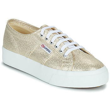 Shoes Women Low top trainers Superga 2730 LAMEW Gold