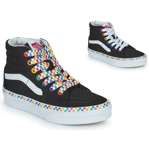Shoes Girl High top trainers Vans SK8-Hi Black / Multicolour