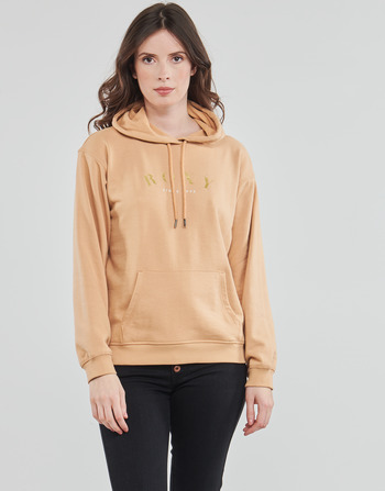Clothing Women sweaters Roxy SURF STOKED HOODIE TERRY A Brown