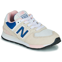 Shoes Girl Low top trainers New Balance 574 White / Blue