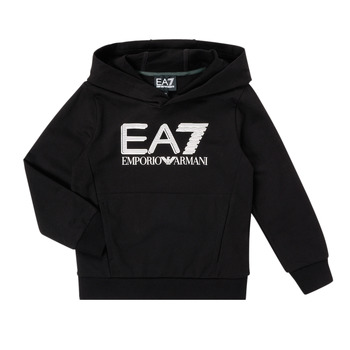 Clothing Boy sweaters Emporio Armani EA7 CITRONE Black