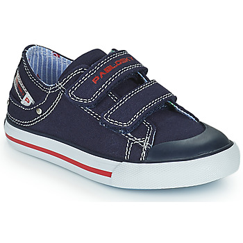 Shoes Boy Low top trainers Pablosky TOLINE Blue / Red