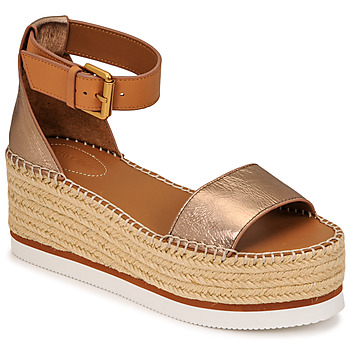 Shoes Women Espadrilles See by Chloé GLYN SB32201A Pink / Gold