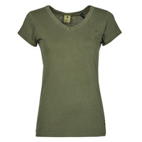 material Women short-sleeved t-shirts G-Star Raw Eyben slim v t wmn s\s od Olive