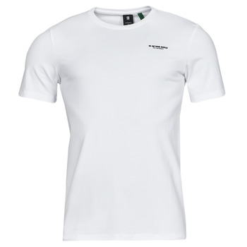 Clothing Men short-sleeved t-shirts G-Star Raw Slim base r t s\s White