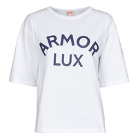 Clothing Women short-sleeved t-shirts Armor Lux MC SERIGRAPHIE White
