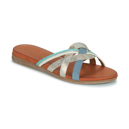Shoes Women Mules Mustang SEHA Blue / Silver