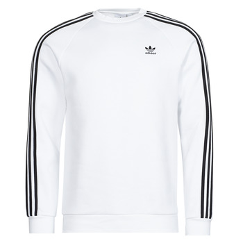 material Men sweaters adidas Originals 3-STRIPES CREW White