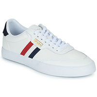Shoes Men Low top trainers Polo Ralph Lauren COURT VLC-SNEAKERS-LOW TOP LACE Navy / Cream / Red