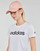 Clothing Women short-sleeved t-shirts Adidas Sportswear LIN T-SHIRT White / Black
