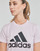 Clothing Women short-sleeved t-shirts adidas Performance BL T-SHIRT Almost / Pink /  black