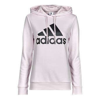 Clothing Women sweaters Adidas Sportswear BL FT HOODED SWEAT Almost / Pink /  black