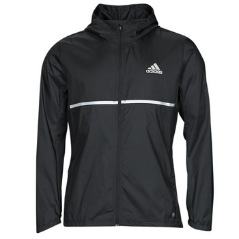 material Men Blouses adidas Performance OWN THE RUN JACKET  black / Reflective / Silver
