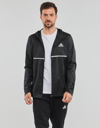 Clothing Men Blouses adidas Performance OWN THE RUN JACKET  black / Reflective / Silver