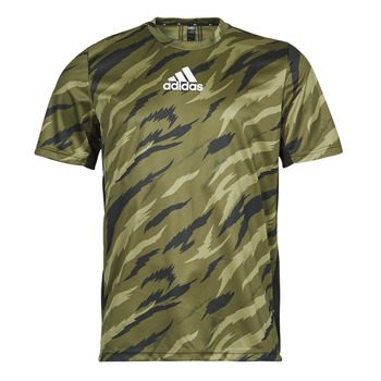 material Men short-sleeved t-shirts adidas Performance TIGER AOP FEELSTRCAMO TEE Focus / Olive / White