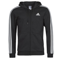 Clothing Men Jackets Adidas Sportswear 3 Stripes FL FULL ZIP HD  black