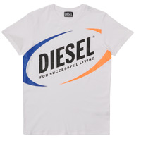 Clothing Boy short-sleeved t-shirts Diesel MTEDMOS White