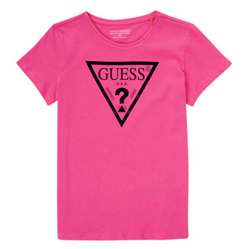 material Girl short-sleeved t-shirts Guess CANCE Fuschia