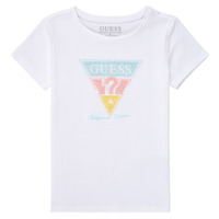 Clothing Girl short-sleeved t-shirts Guess CENTROP White