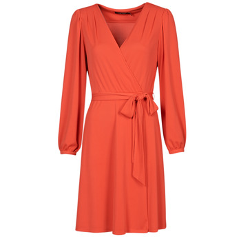 material Women Short Dresses Lauren Ralph Lauren SHAVILYA-LONG SLEEVE-DAY DRESS Orange