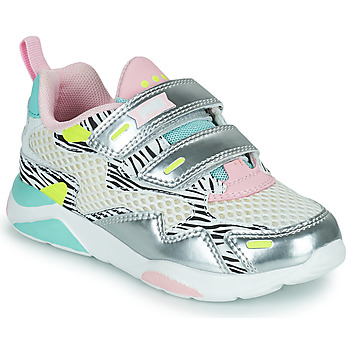 Shoes Girl Low top trainers Primigi 1958000 Silver / Pink / Blue