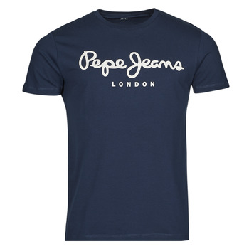 material Men short-sleeved t-shirts Pepe jeans ORIGINAL STRETCH Blue