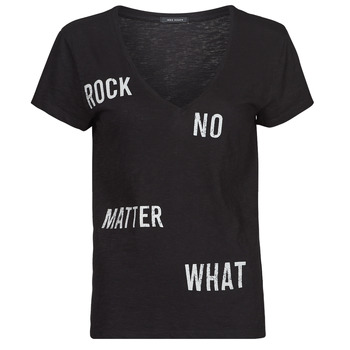 material Women short-sleeved t-shirts Ikks BU10245 Black