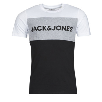 material Men short-sleeved t-shirts Jack & Jones JJELOGO White