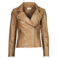 material Women Leather jackets / Imitation leather Only ONLMELISA Cognac