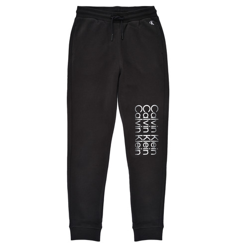 material Boy Tracksuit bottoms Calvin Klein Jeans INSTITUTIONAL CUT OFF LOGO SWEATPANTS Black