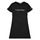 material Girl Short Dresses Calvin Klein Jeans INSTITUTIONAL SILVER LOGO T-SHIRT DRESS Black